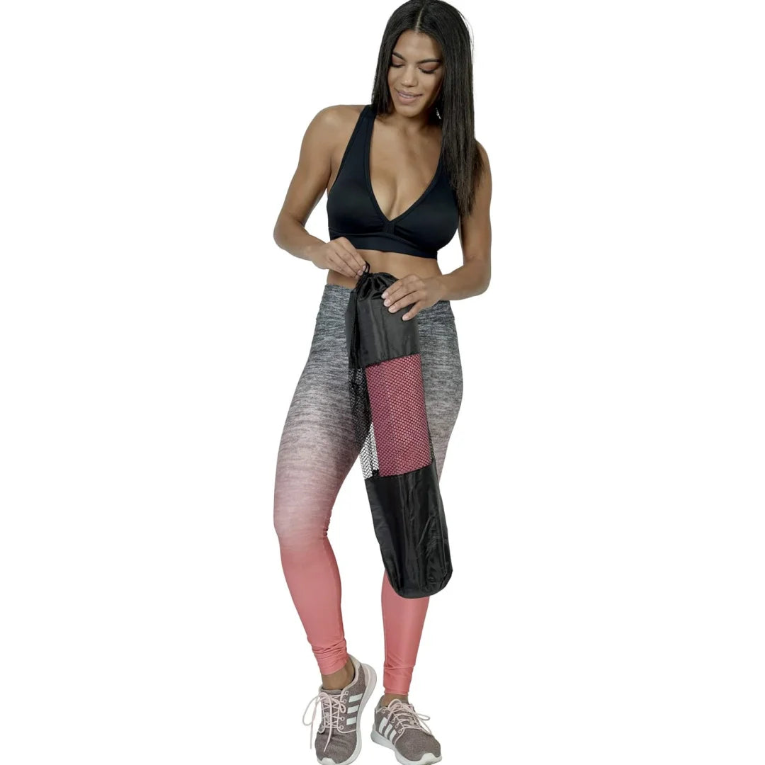 Glow & Go Breathable Yoga Mat Bag – Adjustable Shoulder Strap & Mesh Storage