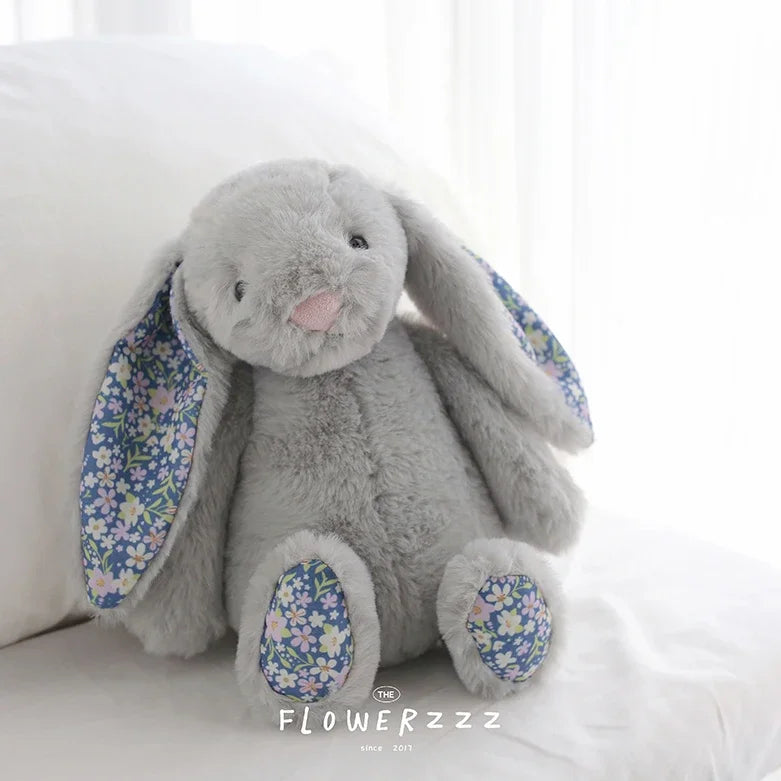 Flora Bunny Plush – Soft Rabbit Toy with Floral Ears (22cm)