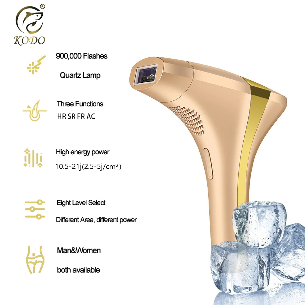 Gracefully Glowing 4-in-1 Ice IPL Hair Removal & Skin Rejuvenation Device
