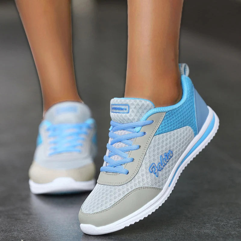 Women's Sneakers Comfortable Women's Shoes Fashion Women's Summer Sneakers Mesh Sneaker Woman Lace-Up Tennis Designer Shoes