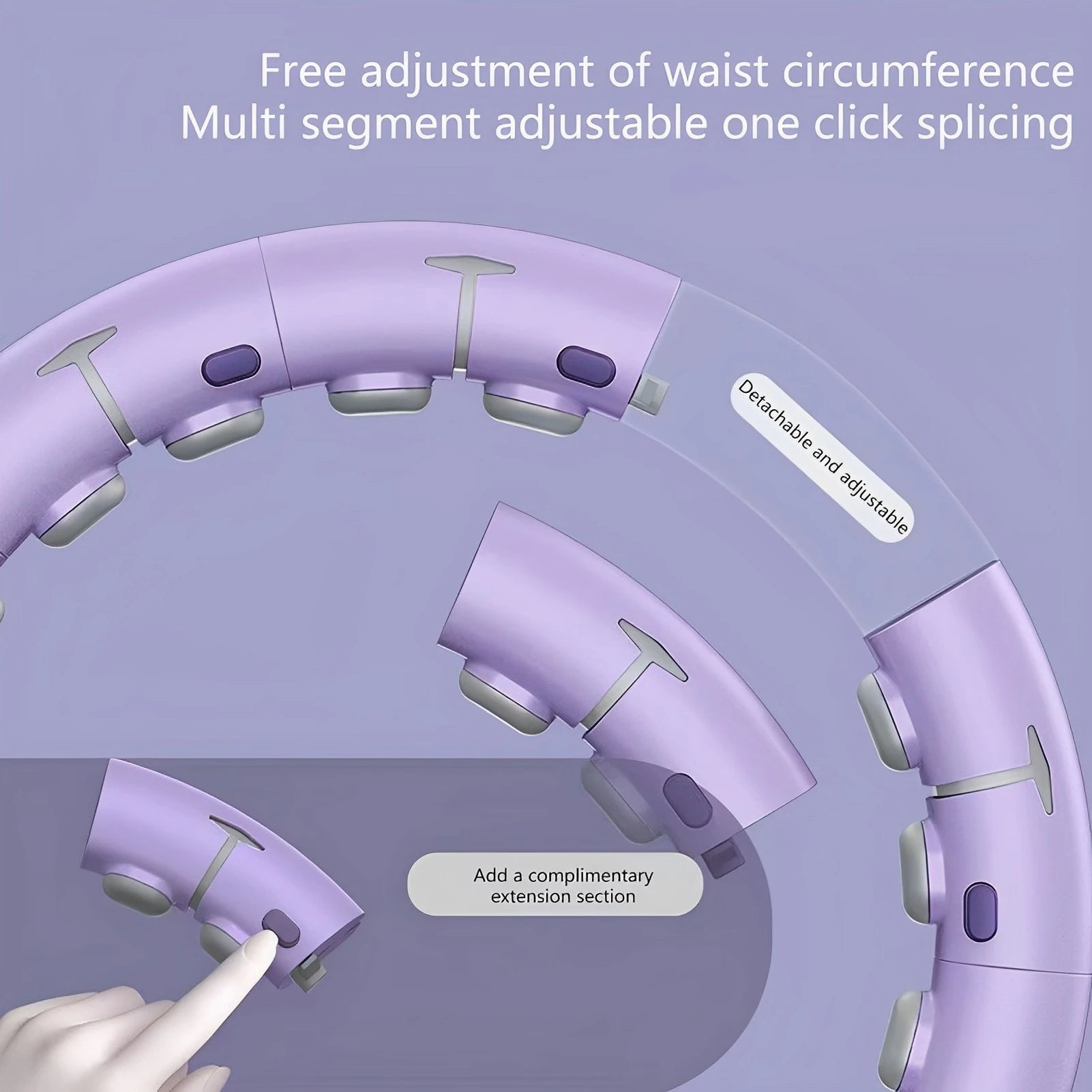 Smart Weighted Fitness Hula Hoop with Counter – Adjustable & Fat-Burning