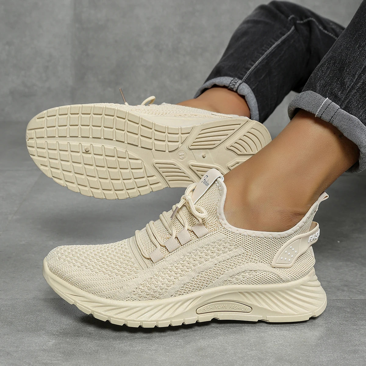 Women’s Casual Sneakers – 2025 Trendy Fly Weave Lightweight Sport & Leisure Shoes