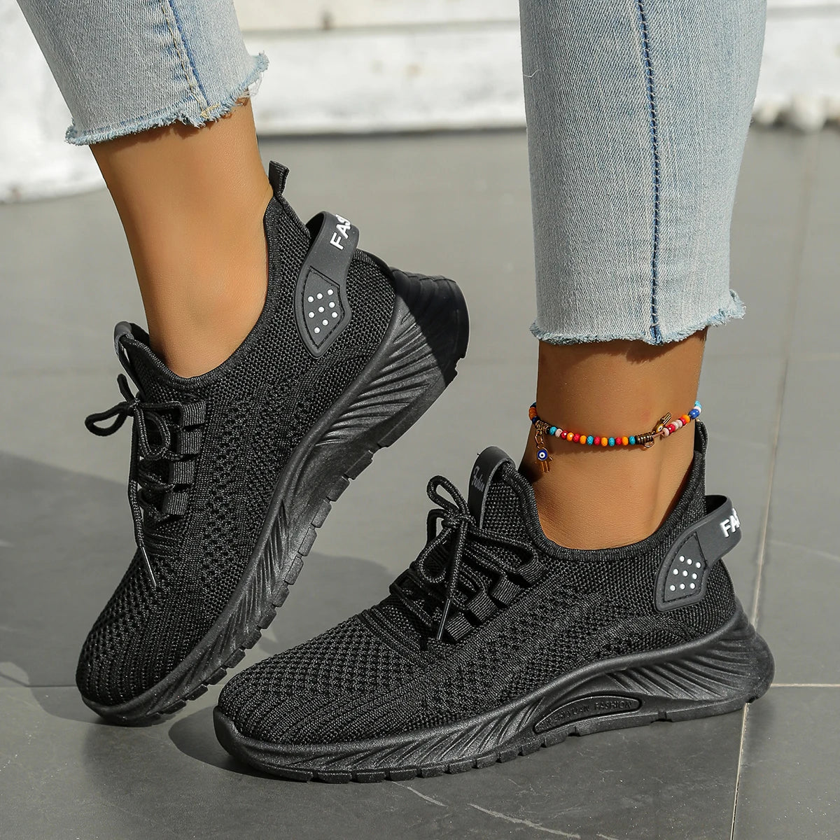 Women’s Casual Sneakers – 2025 Trendy Fly Weave Lightweight Sport & Leisure Shoes