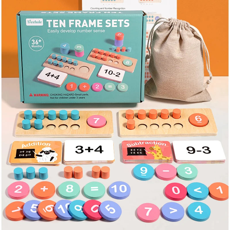 Montessori Math Magic Kit – Wooden Learning Toy + Bonus Printable