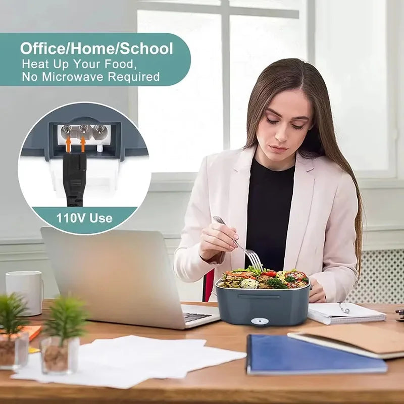Gracefully Warm™ Electric Lunchbox – Portable Heated Meal Carrier