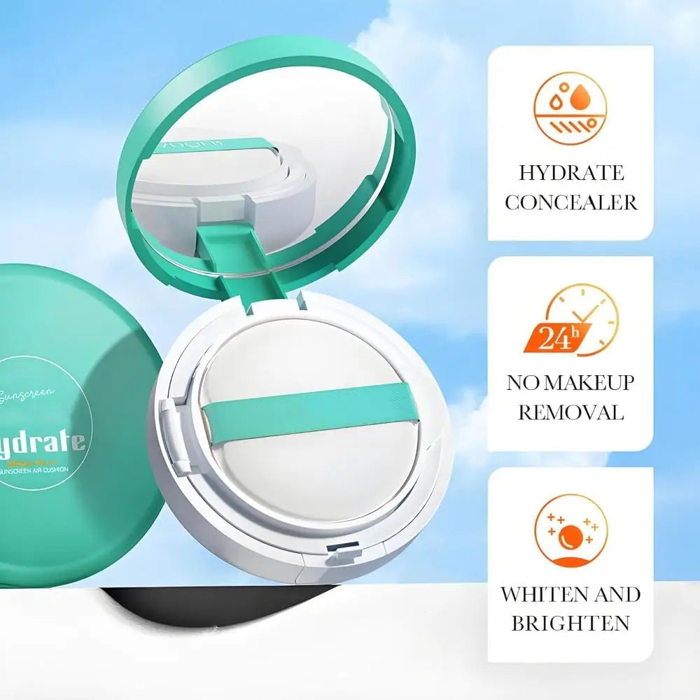 Gracefully Glowing™ SPF60 Tinted Sun Cushion – Oil-Free BB Cream with Dewy Finish & Soothing Hydration (Compact)