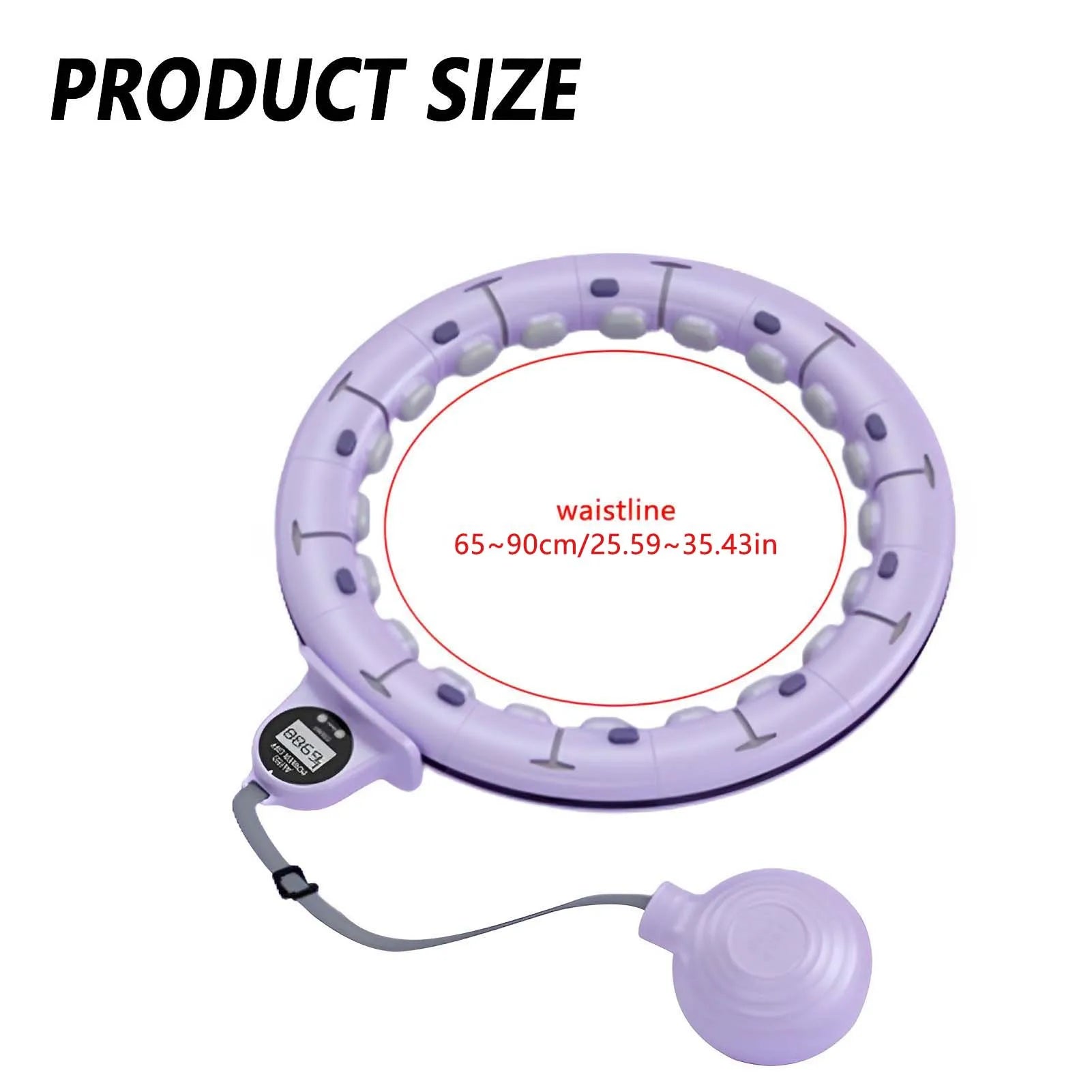 Smart Weighted Fitness Hula Hoop with Counter – Adjustable & Fat-Burning